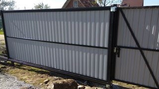 Купить сваи для ворот в Нерюнгри. Заказать ворота на сваях под ключ от 21811 руб